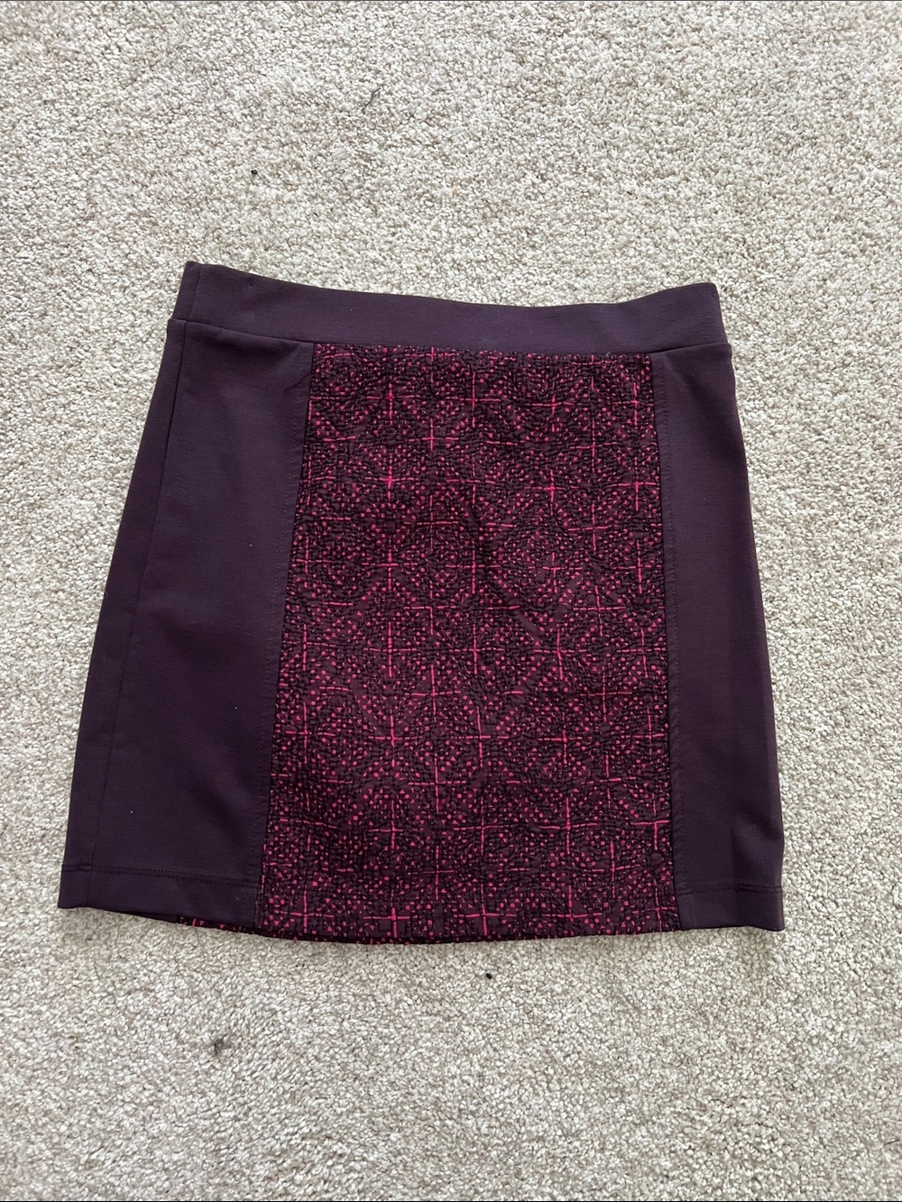 American Eagle Outfitters Plum Paneled Mini Skirt